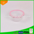 hot sale glass bowl with pink lid